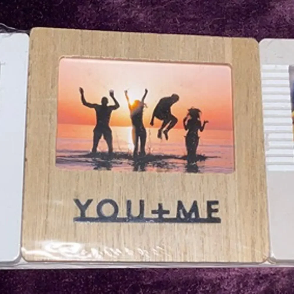 Horizon Group USA 3-Piece 4x4 Wooden Picture Frame Set XO You+Me Hello NIP